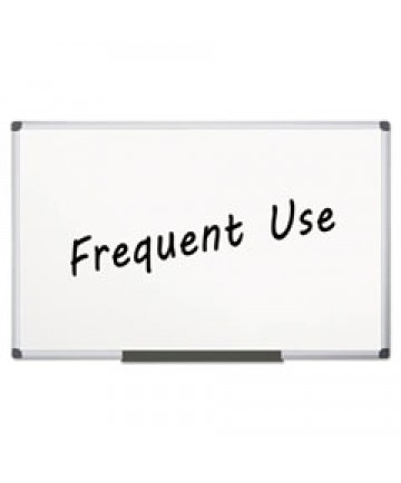 Value Lacquered Steel Magnetic Dry Erase Board, 48 X 96, White, Aluminum Frame