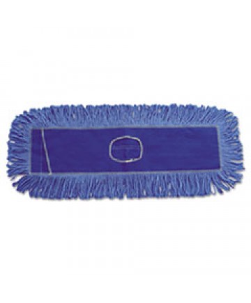 Mop Head, Dust, Looped-End, Cotton/synthetic Fibers, 18 X 5, Blue