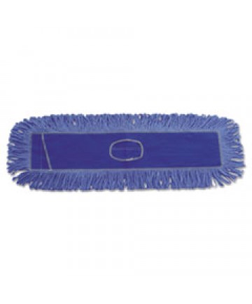 Dust Mop Head, Cotton/synthetic Blend, 36 X 5, Looped-End, Blue