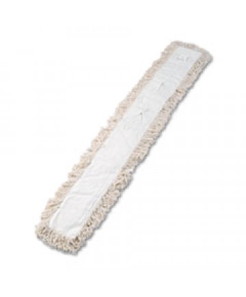 Industrial Dust Mop Head, Hygrade Cotton, 60w X 5d, White