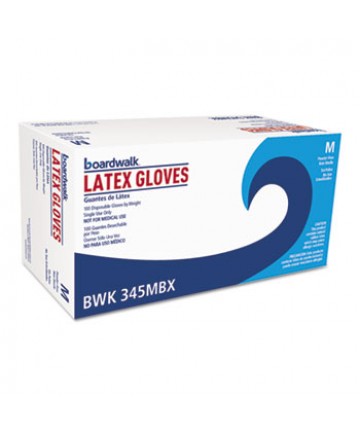 General-Purpose Latex Gloves, Powder-Free, 4.4 Mil, Medium, Natural, 100/box