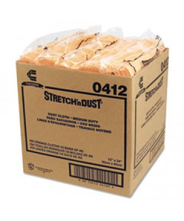 Stretch 'n Dust Cloths, 11 5/8 X 24, Yellow, 40 Cloths/pack, 10 Packs/carton