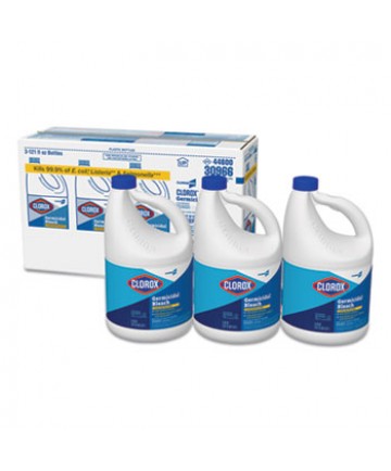 CONCENTRATED GERMICIDAL BLEACH, REGULAR, 121 OZ BOTTLE, 3/CARTON
