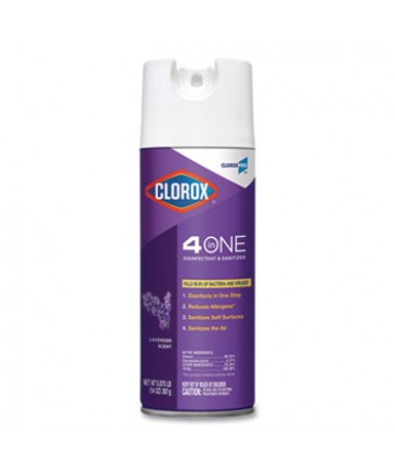 4 IN ONE DISINFECTANT AND SANITIZER, LAVENDER, 14 OZ AEROSOL SPRAY, 12/CARTON