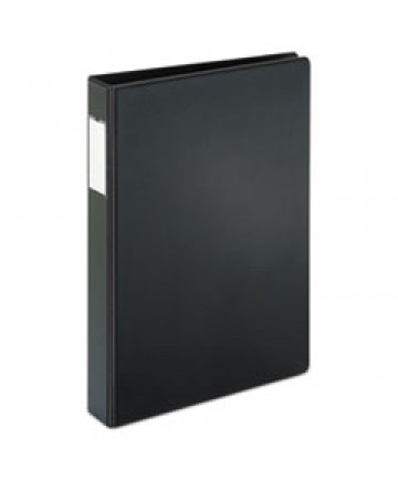 SUPERLIFE EASY OPEN LOCKING SLANT-D RING BINDER, 3 RINGS, 4" CAPACITY, 11 X 8.5, BLACK