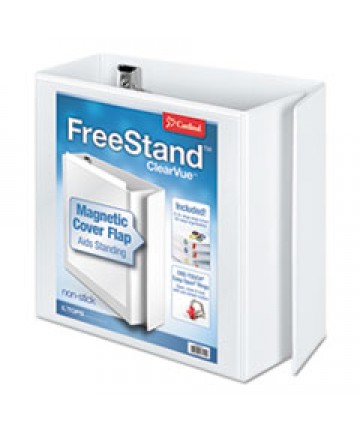 FREESTAND EASY OPEN LOCKING SLANT-D RING BINDER, 3 RINGS, 2" CAPACITY, 11 X 8.5, WHITE