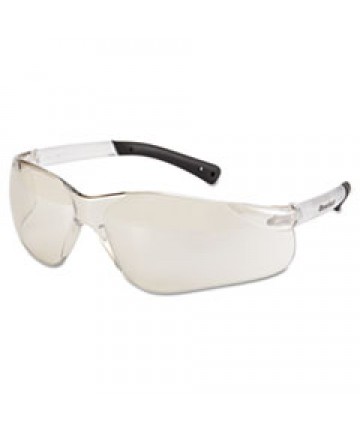 Bearkat Safety Glasses, Frost Frame, Clear Mirror Lens