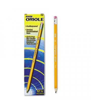 ORIOLE PRE-SHARPENED PENCIL, HB (#2), BLACK LEAD, YELLOW BARREL, DOZEN