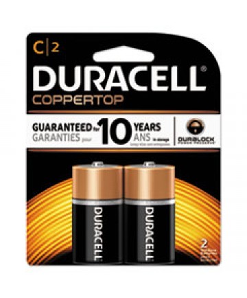 COPPERTOP ALKALINE C BATTERIES, 2/PACK