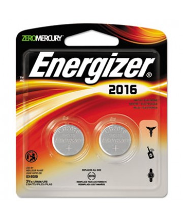 2016 LITHIUM COIN BATTERY, 3V, 2/PACK