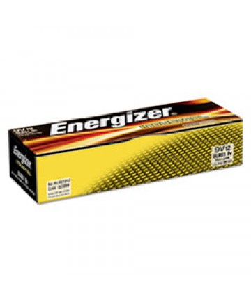 INDUSTRIAL ALKALINE 9V BATTERIES, 12/BOX