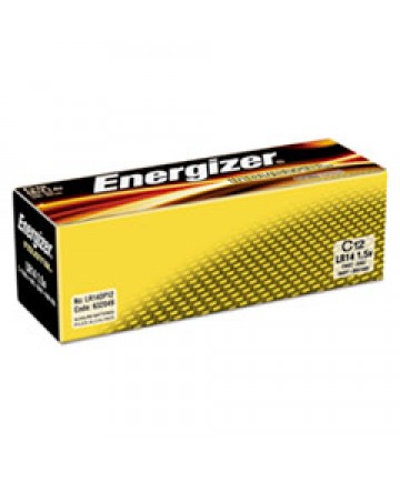 INDUSTRIAL ALKALINE C BATTERIES, 1.5V, 12/BOX