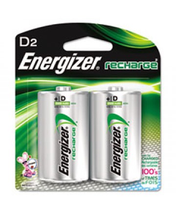 NIMH RECHARGEABLE D BATTERIES, 1.2V, 2/PACK
