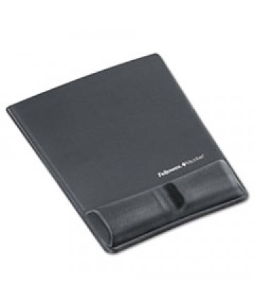 Memory Foam Wrist Support W/attached Mouse Pad, Graphite