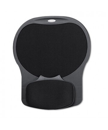 Easy Glide Gel Mouse Pad W/wrist Rest, 10 X 12 X 1 1/2, Black