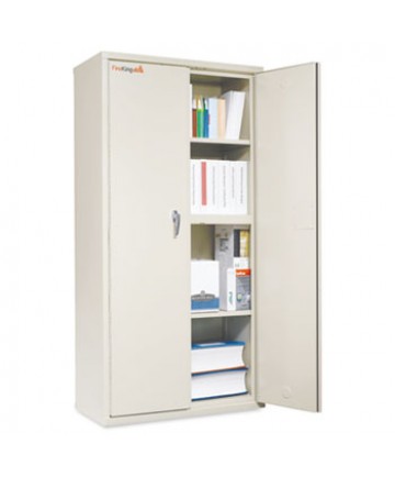 STORAGE CABINET, 36W X 19 1/4D X 72H, UL LISTED 350 DEGREE, PARCHMENT