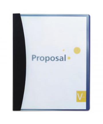 Report Cover W/hidden Swing Clip, Letter Size, Black