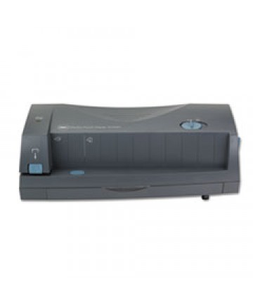 24-Sheet 3230 Electric Two-To-Three-Hole Adjustable Punch, 9/32" Holes, Gray