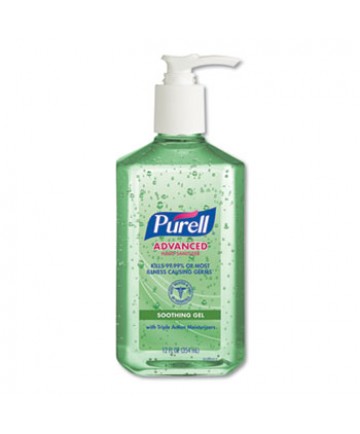 Advanced Instant Hand Sanitizer W/aloe, 12oz Pump Bottle