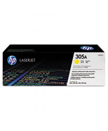 HP 305A, (CE412A) YELLOW ORIGINAL LASERJET TONER CARTRIDGE
