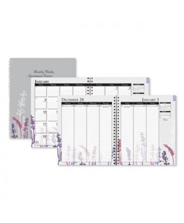 100% RECYCLED WILD FLOWER MONTHLY WEEKLY PLANNER, 9 X 7, WILD FLOWERS, 2021