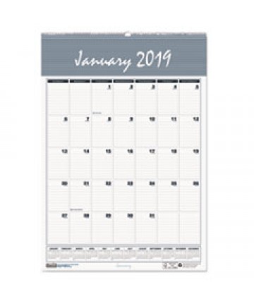 RECYCLED BAR HARBOR WIREBOUND ACADEMIC MONTHLY WALL CALENDAR, 12 X 17, 2020-2021
