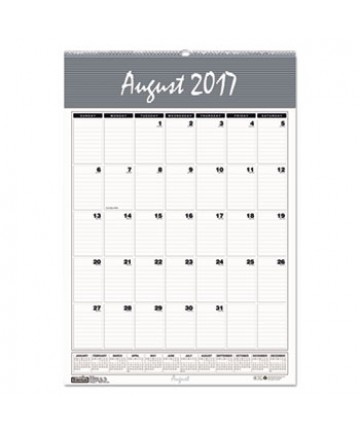 RECYCLED BAR HARBOR WIREBOUND ACADEMIC MONTHLY WALL CALENDAR, 15.5 X 22, 2020-2021