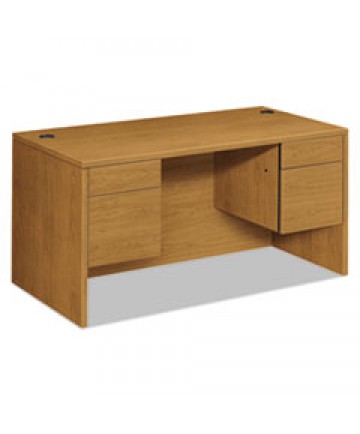 10500 SERIES DOUBLE PEDESTAL DESK, 60" X 30" X 29.5", HARVEST