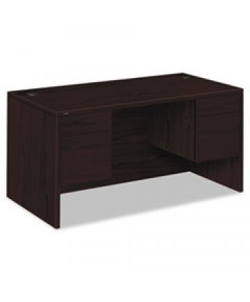 10500 SERIES DOUBLE PEDESTAL DESK, 60" X 30" X 29.5", MAHOGANY