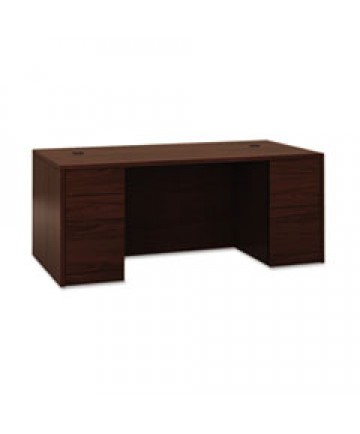 10500 SERIES DOUBLE PEDESTAL DESK WITH FULL PEDESTALS, 72" X 36" X 29.5", MAHOGANY