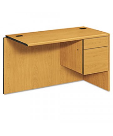 10700 "l" Workstation Return, Right 3/4 Pedestal, 48w X 24d X 29 1/2h, Harvest