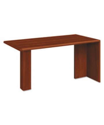 10700 SERIES PENINSULA WITH END PANEL, WOOD SUPPORT COLUMN, 60W X 30D X 29.5H, COGNAC