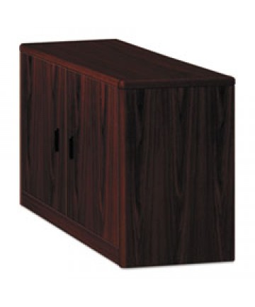 10700 Series Locking Storage Cabinet, 36w X 20d X 29 1/2h, Mahogany