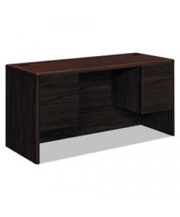 10700 KNEESPACE CREDENZA, 3/4 HEIGHT PEDESTALS, 60W X 24D X 29.5H, MAHOGANY