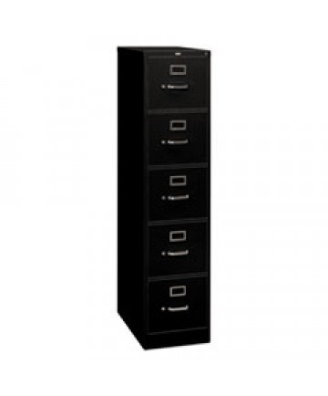 310 SERIES FIVE-DRAWER FULL-SUSPENSION FILE, LEGAL, 18.25W X 26.5D X 60H, BLACK