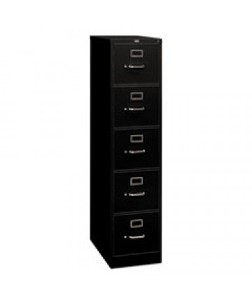 310 SERIES FIVE-DRAWER FULL-SUSPENSION FILE, LETTER, 15W X 26.5D X 60H, BLACK