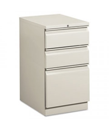 EFFICIENCIES MOBILE BOX/BOX/FILE PEDESTAL, 15W X 19.88D X 28H, LIGHT GRAY