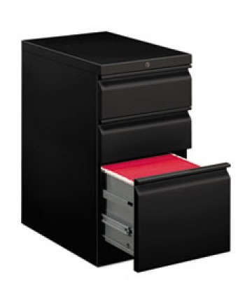 EFFICIENCIES MOBILE BOX/BOX/FILE PEDESTAL, 15W X 22.88D X 28H, BLACK