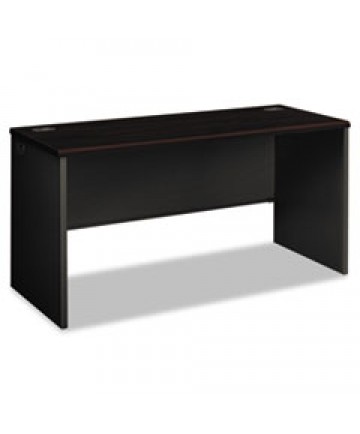 38000 SERIES DESK SHELL, 60W X 24D X 29.5H, MAHOGANY/CHARCOAL