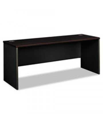 38000 SERIES DESK SHELL, 72W X 24D X 29.5H, MAHOGANY/CHARCOAL