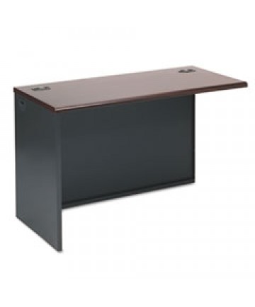 38000 Series Return Shell, Left, 48w X 24d X 29-1/2h, Mahogany/charcoal