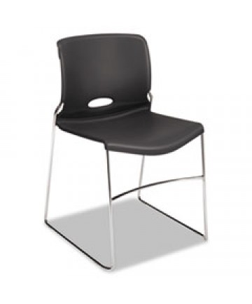 OLSON STACKER HIGH DENSITY CHAIR, LAVA SEAT/LAVA BACK, CHROME BASE, 4/CARTON