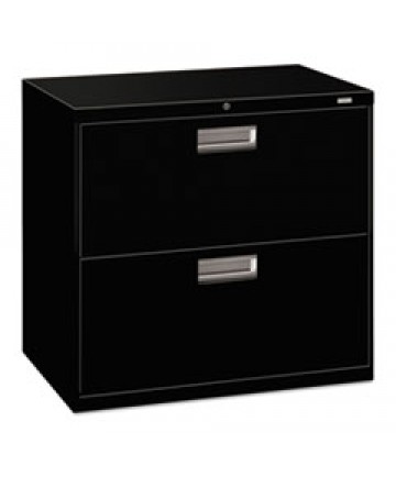 600 SERIES TWO-DRAWER LATERAL FILE, 30W X 18D X 28H, BLACK