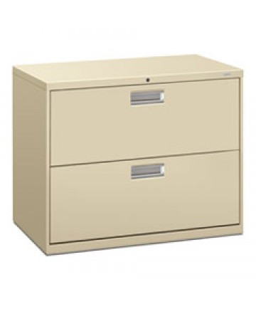 600 SERIES TWO-DRAWER LATERAL FILE, 36W X 18D X 28H, PUTTY
