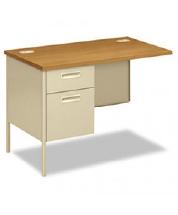 Metro Classic Series Workstation Return, Left, 42w X 24d, Harvest/putty