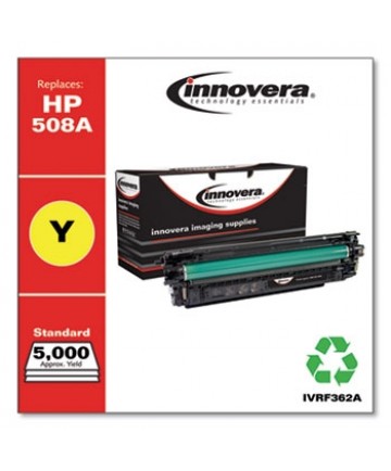 REMANUFACTURED YELLOW TONER, REPLACEMENT FOR HP 508A (CF362A), 5,000 PAGE-YIELD