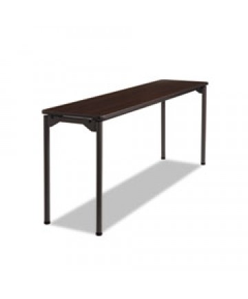 Maxx Legroom Rectangular Folding Table, 60w X 18d X 29-1/2h, Gray/charcoal