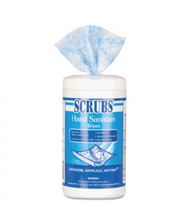 Hand Sanitizer Wipes, 6 X 8, 85/can, 6 Cans/carton
