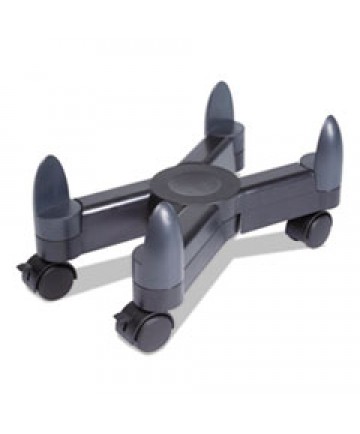 COMPUTER STAND WITH LOCKING WHEELS, 3 X 16.5 X 4.5, BLACK