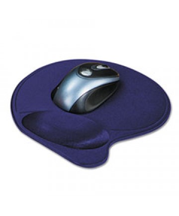 Wrist Pillow Extra-Cushioned Mouse Pad, Nonskid Base, 8 X 11, Blue